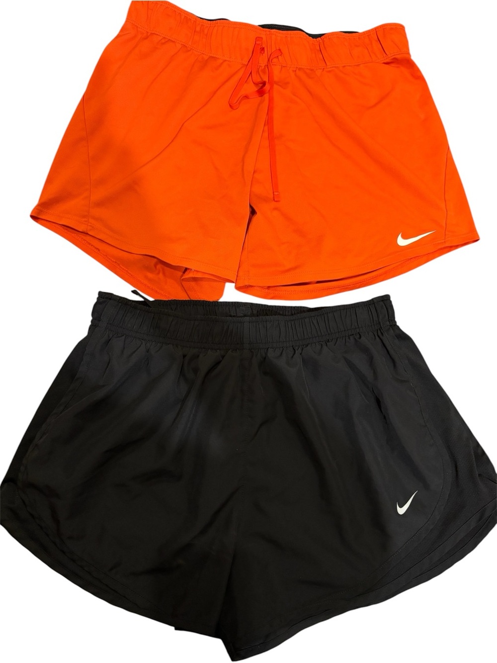 Nike Women’s Athletic Shorts Set — Orange & Black